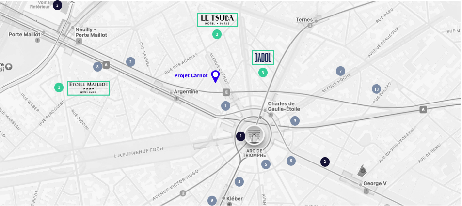 Localisation du Projet Carnot — 15 avenue Carnot