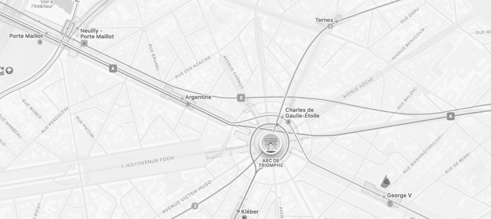 Carte de localisation — avenue Carnot / Étoile